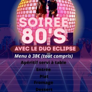SAMEDI 4 AVRIL - REPAS DANSANT AVEC ECLIPSE